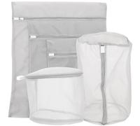 SAFIGLE 5Pcs Mesh Laundry Bags with Zipper Small Polyester Wash Bags for Washing Machine Breathable Protective Laundry Pouches for Delicates Underwear Daily Clothes Organizing and Cleaning