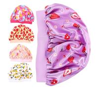 SAFIGLE 5Pcs Portable Sleep Hats Lovely Shower Caps for Elastic Hair Protection Comfortable Lightweight Bath Accessory for Home Use and Travel