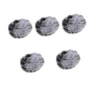 SAFIGLE 5pcs Professional Mic Cover Windscreen Furry for Outdoor Recording Noise-isolating Microphone Protective