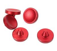 SAFIGLE 5pcs Red Metal Camera Shutter Release Buttons Soft Touch Replacement for Dslr and Film Cameras Threaded Screw Design for Precise Photography Control