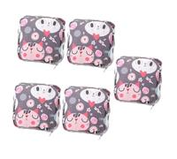 SAFIGLE 5pcs Sanitary Pad Bag for Women Portable Period Storage Pouch Cute Cartoon Design Multi Functional Organizer for School Office Travel and Outdoor Use Present for Friends