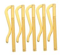 SAFIGLE 5pcs Spring Metal Money Clip Set Vintage Banknote Holder Slim Wallet Insert Bars for Men’s Bifold Wallets Card Holder Cash Clamp Accessories