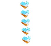 SAFIGLE 5sets 2pcs Portable Medicine Organizer Storage Box with Detachable Compact Pill Case for Travel for Daily Use and Seniors Lightweight and Easy to Carry 2pcs*5