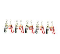 SAFIGLE 5sets Keychain Festive Lion Cat Design Aesthetic Charm for Purse Backpack Present Idea 2pcs*5