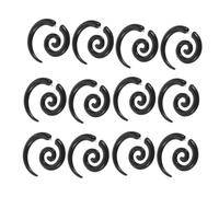 SAFIGLE 6 Pairs Artistic Stainless Steel Snail Spiral Earrings Irregular Wings Comfortable Faux Gauge Expander Jewelry for Party Daily Use