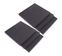 SAFIGLE 6 Pieces 30x30x3cm Black High-density Flame-retardant Acoustic Foam Panels Soundproofing Wall Tiles for Recording Studios and Ktv Noise Reduction