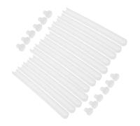 SAFIGLE 6 Sets White Plastic Drawer Slides Bottom Mount Full Extension Smooth Bearing Drawer Glides for Cupboard Easy Operation Sliding Rails for Home Improvement