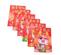 SAFIGLE 60pcs Dragon Year Red Envelopes Creative Money Pockets Traditional Chinese Lunar Year Red Packets with Blessing Words for Party Celebrations and Giving