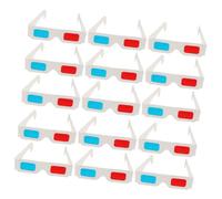 SAFIGLE 60Pcs Glasses Anaglyph Eyewear for Movies Games Paper Frame Viewing Glasses for Home Theater Movie