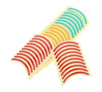 SAFIGLE 60pcs High-Visibility Reflective Quarter Circle Pressure Calibration Stickers Self-Adhesive Reflective Film Labels Red Yellow Green for Pressure Gauge Identification in Factories