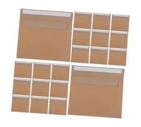 SAFIGLE 60pcs Holiday Envelopes Card Envelopes Mailing Kraft Retro Kraft Paper V Flap Brown Brown Invitation Light
