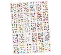 SAFIGLE 60sheets Kawaii Body Sticker Temporary Tattoos Washable Decals for Boys and Girls DIY Fun Party Decorative Stickers