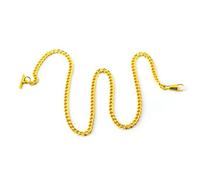SAFIGLE 65cm Metal Pocket Watch Chain with T-bar Buckle for Belt, Vintage Style with Fine Workmanship, for Men and Women, Suitable for Formal Wear and DIY, Practical Key Chain Use