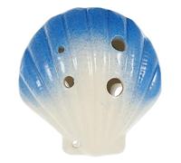SAFIGLE 6holes Ceramic Ocarina Cute Shell Shape c Key Beginner Wind Instrument for Practice and Learning Portable Musical Toy with Beautiful Sound