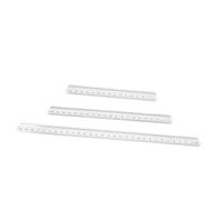 SAFIGLE 6pcs Aluminum Alloy Ruler Set with Dual Measurement Units Precision Metal Straight Edge for Architects Machinists Carpentry Engineering School and Office Drawing Measuring Tools