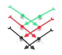 SAFIGLE 6Pcs Arrow Game Spinners with Suction Cup Pointers for Board Games Classroom Activities Party Fun Compact Rotating Plastic Spinners for Puzzle and Travel
