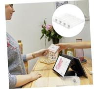 SAFIGLE 6pcs Automatic Cigarette Pusher Tray Clear Retail Display Organizer Durable Shelf Divider for Store Space Saving Spring Loaded Rack Holds Neatly