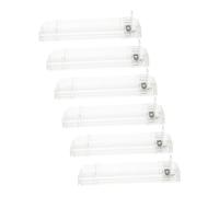 SAFIGLE 6pcs Automatic Cigarette Rack Pusher Tray Retail Shelf Organizer Cigarette Display Holder for Store Shelf Management Divider