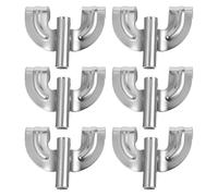 SAFIGLE 6pcs Bass Drum Claw Hooks Replacement Kit Made of Zinc Alloy for Regulating Drum Head Tension Sturdy Silver Metal Claw Hooks Outdoor Use