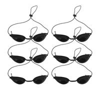 SAFIGLE 6pcs Beauty Eye Protector Goggles: Reusable Plastic Eye Patch For Laser - Face Care Sun Bathing Eyepatch - Reusable Covers For Skincare Treatments
