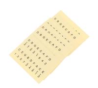 SAFIGLE 6pcs Beginner Thumb Piano Scale Stickers Music Stickers Piano Key Note Labels