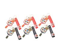 SAFIGLE 6pcs Chinese Style Lion Keychain Vivid Luggage Pendant for Bags and Keys Creative Decor for Year Festivities Material Unique