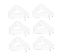 SAFIGLE 6pcs Clear Table Cloth Clips Slip-resistant Transparent Tablecloth Holders for Home Kitchen Party Picnic Easy Press Mechanism Multipurpose Clamps to Secure Table Covers Elegantly