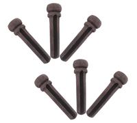 SAFIGLE 6pcs Fixed String Cone Acoustic Guitar Bridge End Pin Set Rosewood Guitar Pin Replacement for Bridge