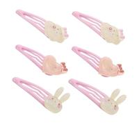 SAFIGLE 6pcs Girls Hair Accessories Heart Cloud Rabbit Hair Clips Stylish Side Bang Clips for Little Girls Decorations for Boys and