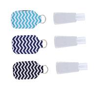 SAFIGLE 6Pcs Hand Bottle Sleeve with Protector Cover Practical and Convenient Travel Containers with Key Ring Design for Easy Carrying and Safe Liquid Storage