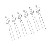 SAFIGLE 6Pcs Handmade Pearl Hairpins Elegant Wedding Hair Accessories for Brides Vintage Style Bridal Headdress Decorative Hair for Special Occasions