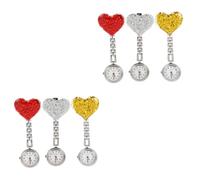 SAFIGLE 6pcs Hanging Pocket Watches for Nurses Alloy Material Heart Design Clip Style Nursing Watch Fashionable for Work Nurses Day