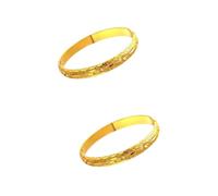 SAFIGLE 6pcs Matching Bracelets Women Cuff Bangle Plated Carved Bracelet for Ladies Girls