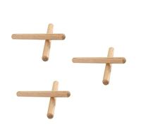 SAFIGLE 6pcs Mini Wooden Drumsticks Light Brown Ergonomic Percussion Sticks for Drummers for Beginners and Professionals Wood Tip Drum Supplies