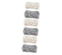 SAFIGLE 6pcs Moisture-wicking Knitted Cap for Women Winter Warm Headband Crocheted Pattern Head Scarfs for Cold Days