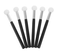 SAFIGLE 6Pcs Mushroom Makeup Sponge Brush Wet Dry Foundation Applicator with Wood Handle for Cosmetic Application Reusable Easy to Clean Makeup Sponges for Women