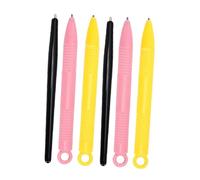 SAFIGLE 6pcs Nail Art Magnetic Pen Set with Cat Eye Magnet Stick for Diy Manicure, Assorted Pink Yellow Black, Professional Salon Tool for Magnetic Nail Polish