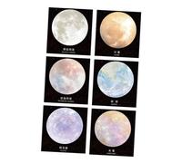 SAFIGLE 6pcs Planet Series Round Memo Pads with Strong Adhesive Color-coded Note Pad Paper for Office and School Supplies Unique Self-stick Notes for Easy Organization and Categorizing