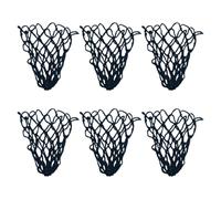 SAFIGLE 6pcs Professional Pool Table Pocket Replacement Set 6 Black Cotton Drop Ball Net Bags, Sturdy and Not Easy to Deform, for Installation a Pool Table to Enhance Billiard Supplies