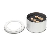 SAFIGLE 6pcs Pure Brass Acoustic Guitar Bridge Pins Set Iron Case, Stable String Fixing Pegs for Folk and Classical Guitars, Sturdy Tuning Bridge Pegs Accessory