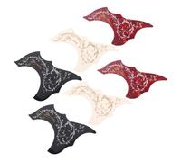 SAFIGLE 6pcs Self-adhesive Acoustic Guitar Pickguard Hummingbird Shaped Scratch Guards Guitar Protector Plates for Surface Protection in Assorted Red Black White Colors