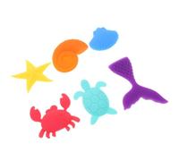 SAFIGLE 6pcs Silicone Sensory Fidgets for Seniors and Adults, Textured Stone Shapes for Hand Therapy Exercisers, Calming Sensory Activity and Fine Motor Practice in Environments