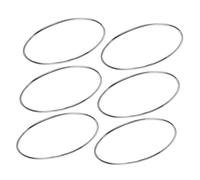 SAFIGLE 6pcs Silver Bangles Bracelets Thin Round Minimalist Silver Plated for Women Durable Lightweight Stackable Jewelry Birthday Christmas Mother Day Valentine Day