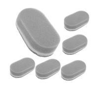 SAFIGLE 6pcs Silver Gray White Cleaning Sponge Dish Scrubber Pot Kitchen for Dishes Double Sided Wash Brush Scrubbing Sponge