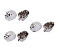 SAFIGLE 6pcs Single-end Drum Ear Hooks Connector Snare Drum Set Accessories Easy to Install Replacement Parts Silver Finish for Use