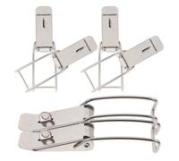 SAFIGLE 6pcs Stainless Steel Hook Lock Latch with Easy Installation for Gate Door Toolbox and Water Tank Security