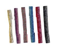 SAFIGLE 6pcs Sweatproof Sports Headbands for Women Thin Elastic Non-slip Yoga Hairbands with Glitter Sequin Bling Flexible Wide Stretchy Bands for Running Gym Fitness and Daily Wear