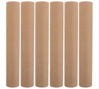 SAFIGLE 6pcs Thick Walled Brown Cardboard Craft Tubes with Smooth Surface, Resistant to Crushing Cylindrical Paper Tubes for Toilet Paper Rolls Crafts and Home DIY Projects