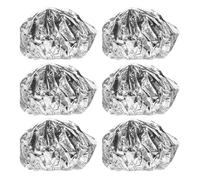 SAFIGLE 6pcs Tinfoil Hair Steam Caps: Thermal Deep Conditioning Hats with Elastic Bands - Salon & Home Use Hair Care Coloring Caps