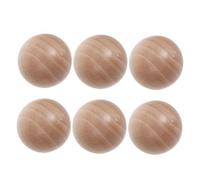 SAFIGLE 6pcs Wooden Round Ball Stopper for Glass Bottle and Container Sealing Stylish Pine Wood Sphere for Glass Jars Easy to Use Tight Fit to Preserve Freshness Multipurpose Craft Wood